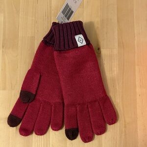 Vera Bradley Cranberry Knit Lined Gloves